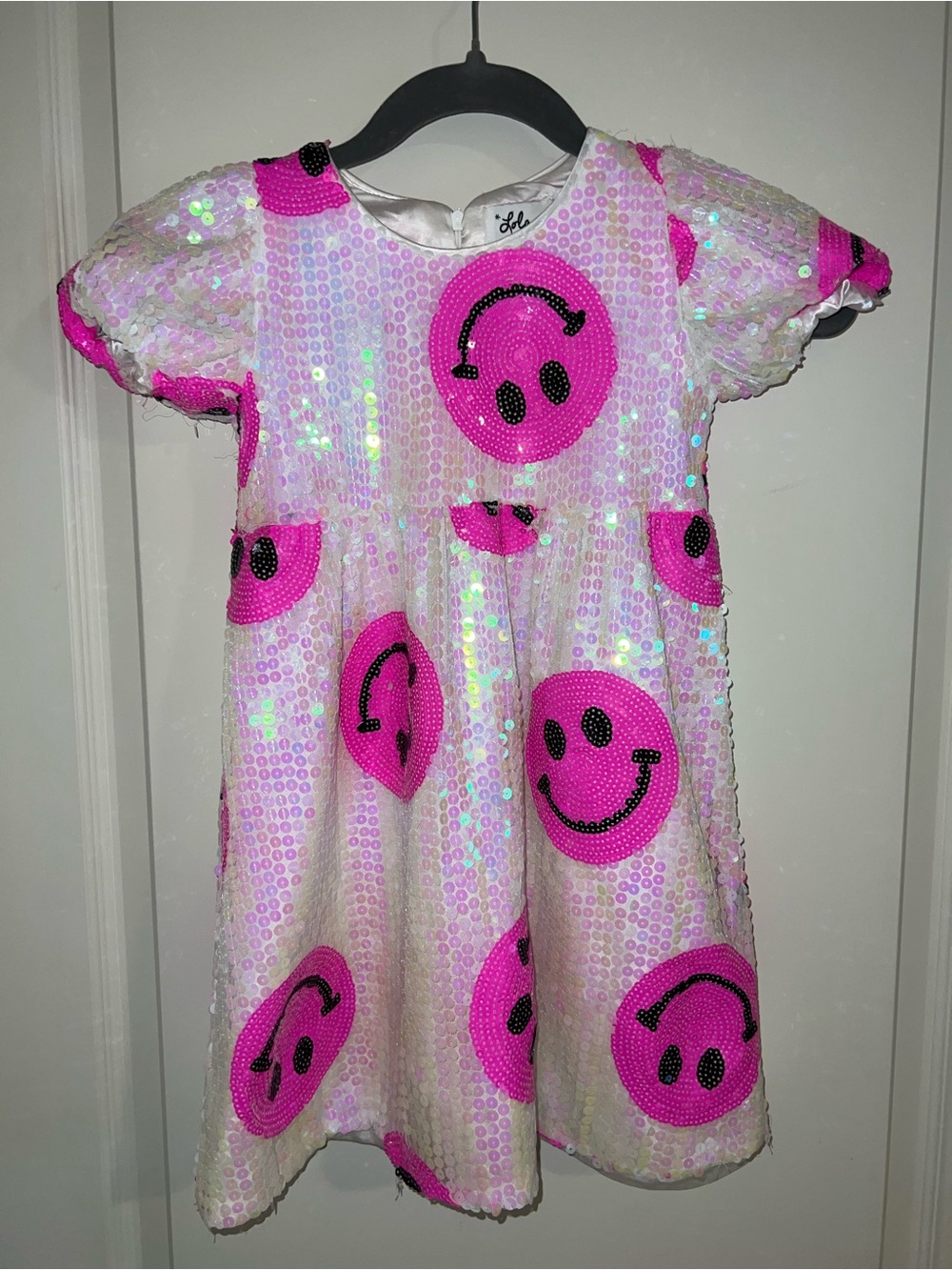 Lola + The Boys Pinkie Happy Emoji Dress